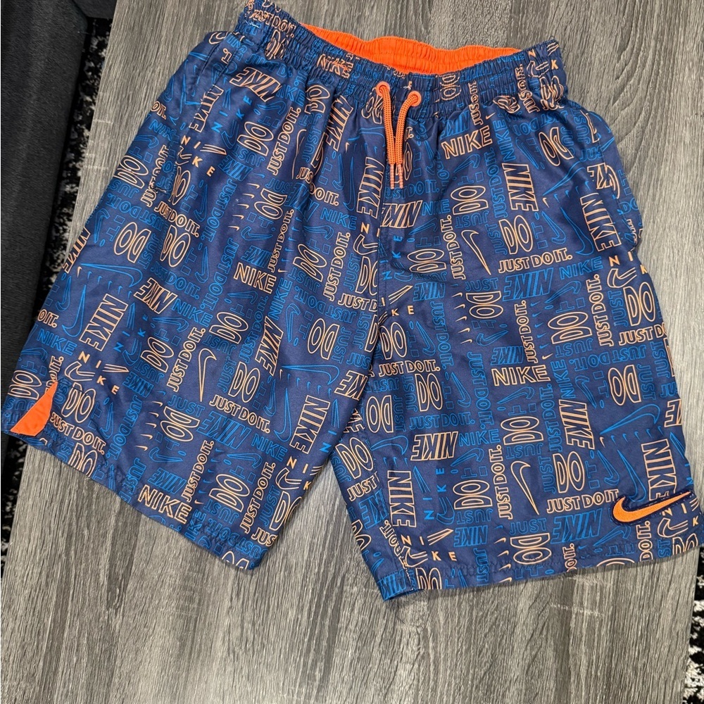 Nike men’s Blue and Orange Graphic Shorts” just Do lt” - Picture 2 of 8
